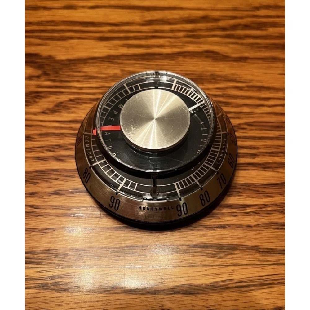 Vintage Honeywell MCM UFO Weather Station Thermometer Temperature, Humidity